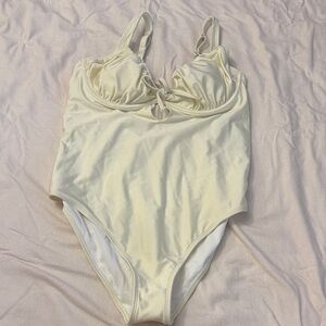 Cupshe Yellow One Piece Swimsuit XL